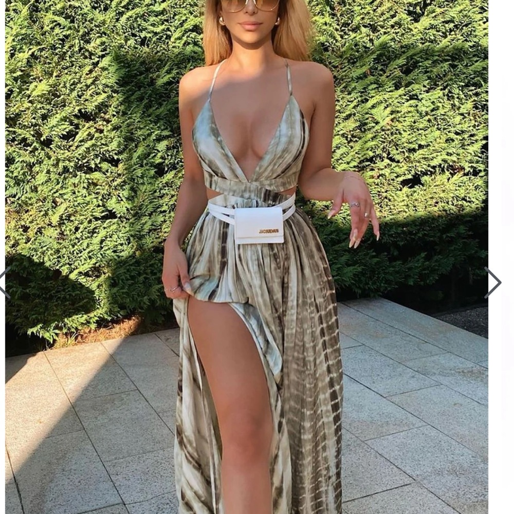 Fashion nova tie dye maxi dress
